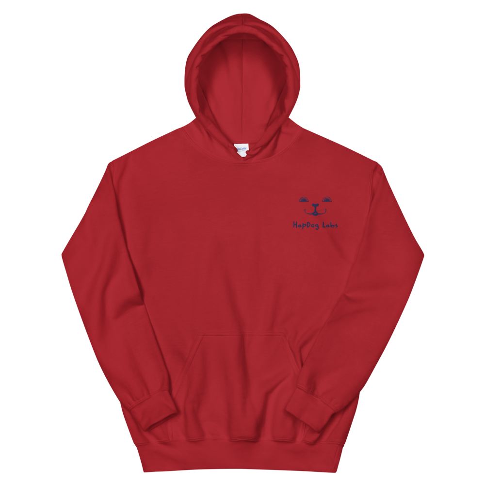 Men's Face of HapDog Embroidered Hoodie - HapDog Laboratories 